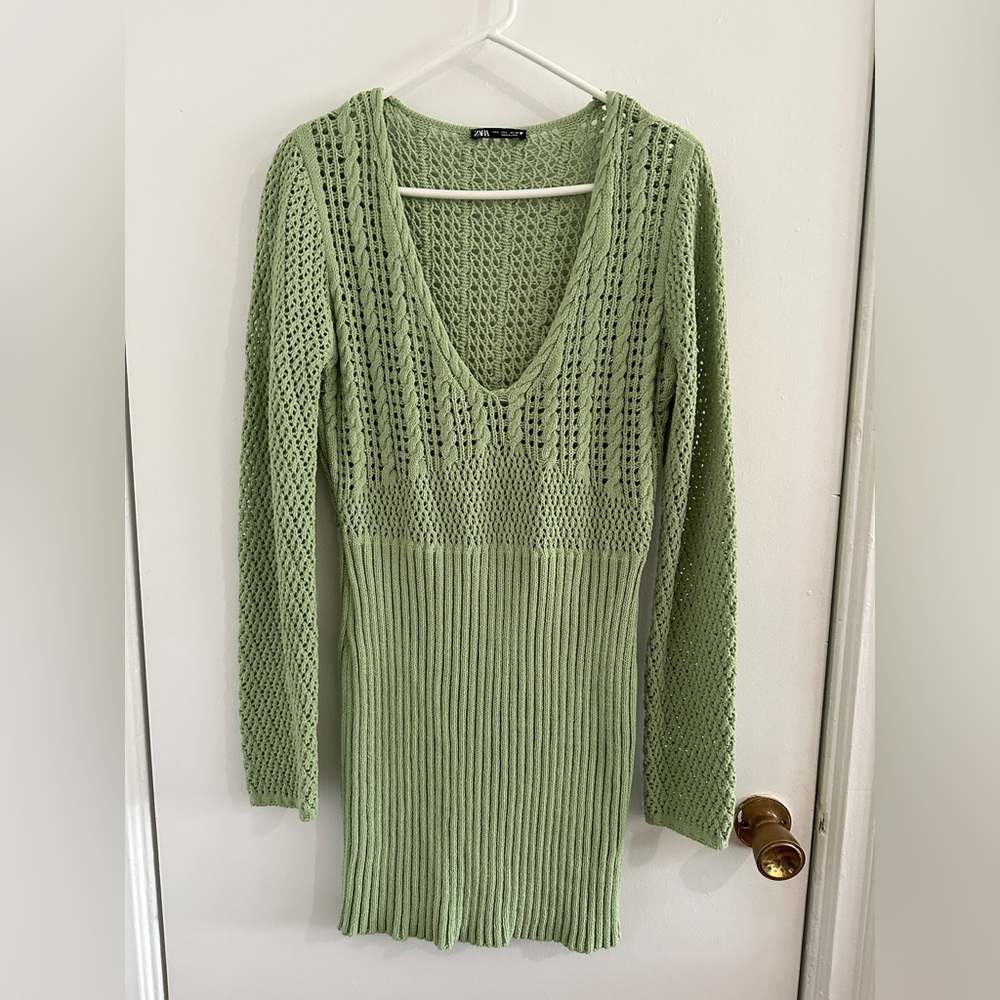 Zara crochet cover up